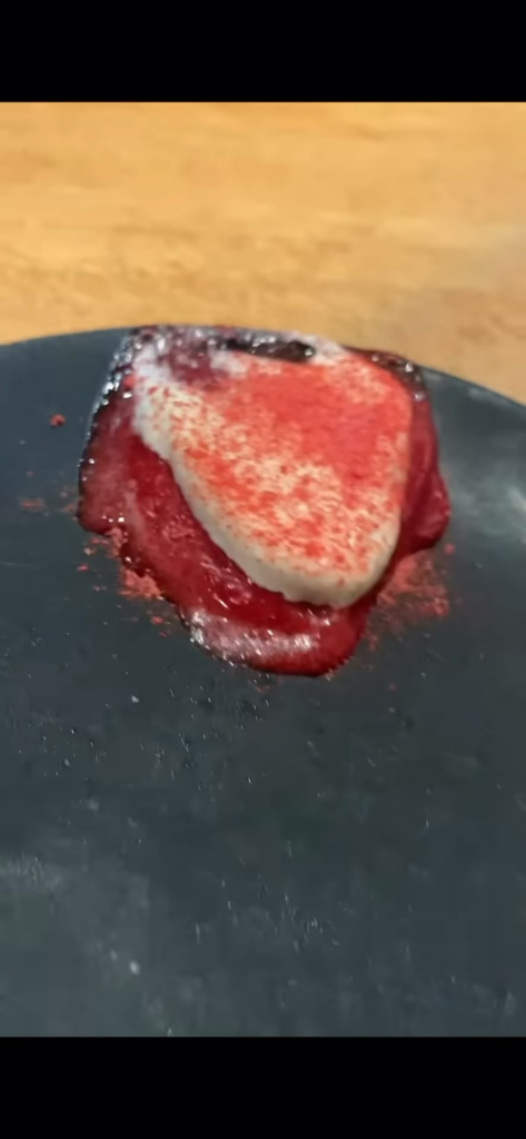 Lick the plate clean but literally