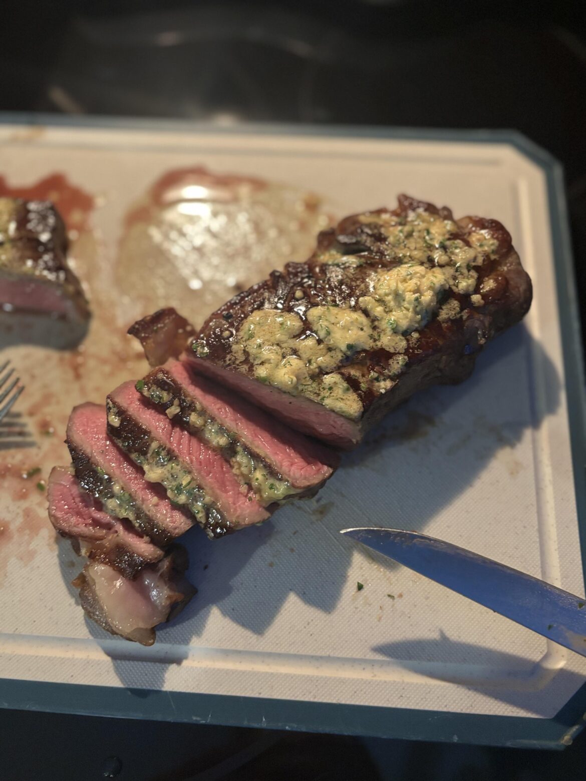 Dry Aged reverse sear New York strip with cowboy butter 🤤 still thinking about this one