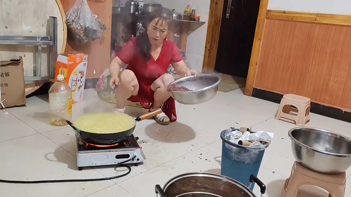 cooking using huge amount of oil