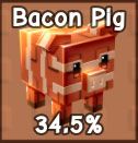 Bacon Pig pet icon for Roblox Grow a Garden.