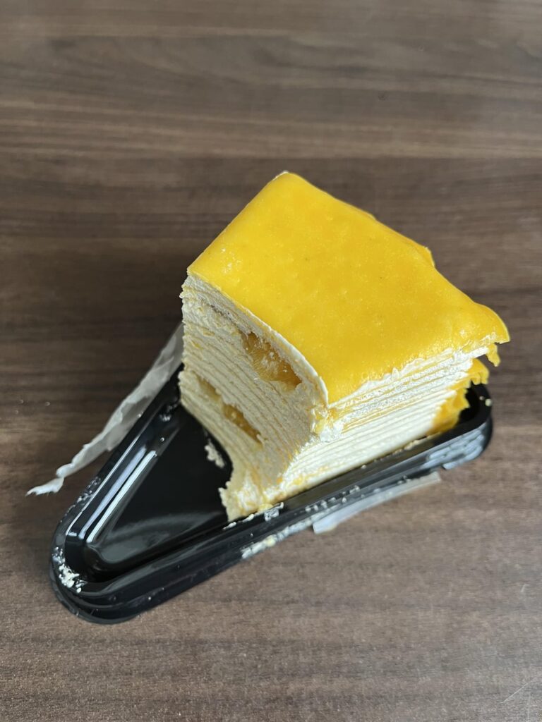 Is 180 calories accurate? Mango crepe cake - ate the missing half