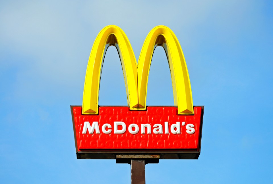 McDonald's restaurant sign.