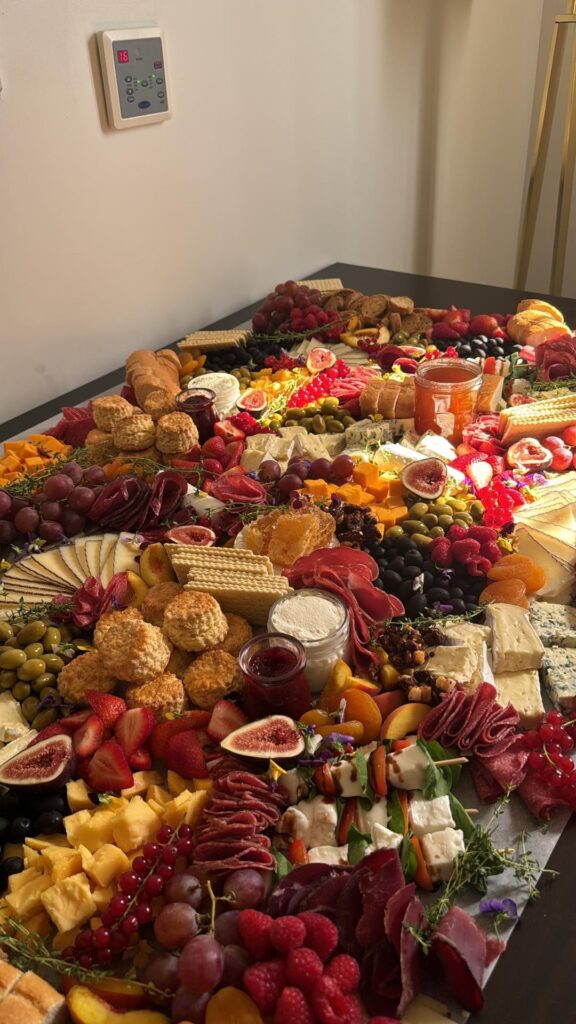 My first attempt at making a grazing table, what do you think?