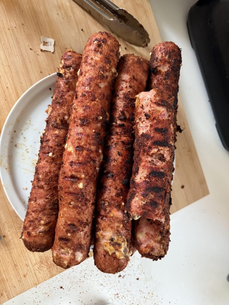 Making a dutch classic: Grillworst! (Grilled sausage)