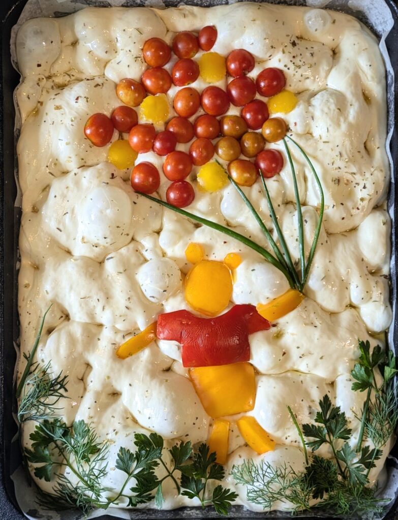 Winnie Pooh foccacia art