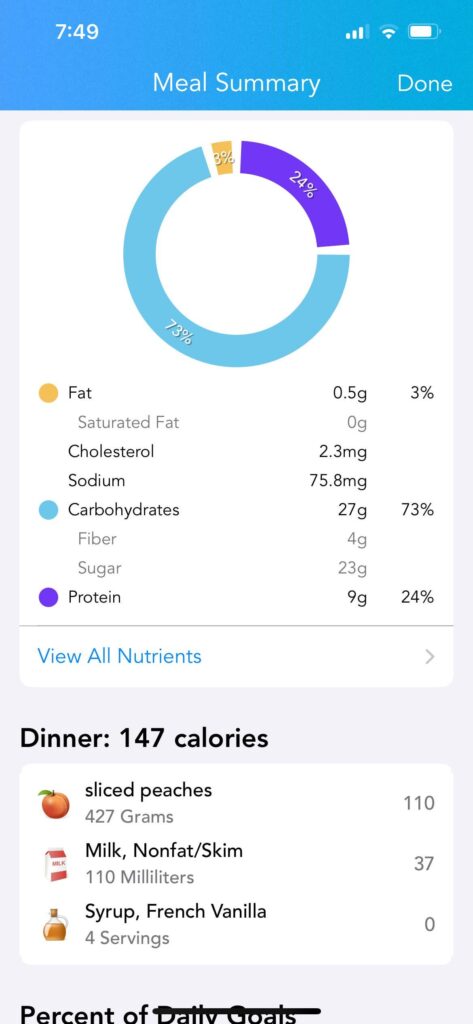 Peaches and Cream Creami Pint