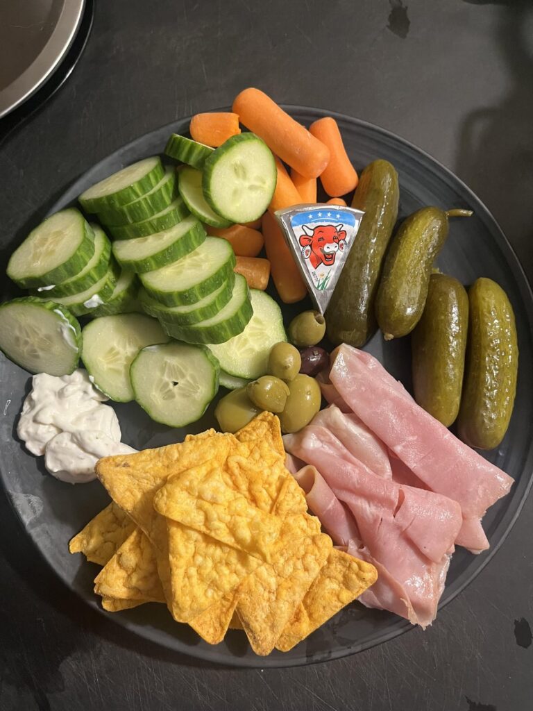 Late night snack plate