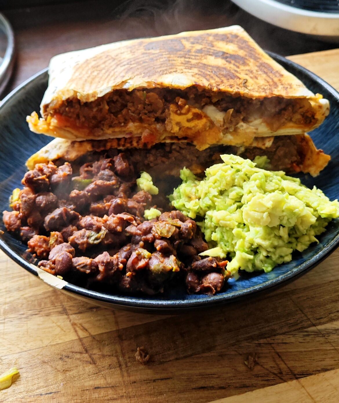 I heard Taco Bell is coming to Ireland, so I made the fake away version of the beef crunch wrap supreme, with smashed avocado and lemon oil and spiced black beans