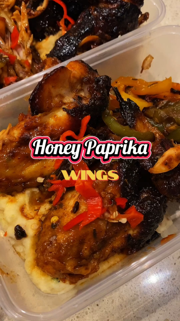 Honey paprika wings. One of the favourites among my meal prep clients