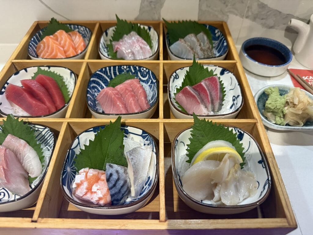 I ordered a sashimi mori and got a lot more than I was expecting. It almost felt like a food challenge / chef gave a complimentary nigiri.