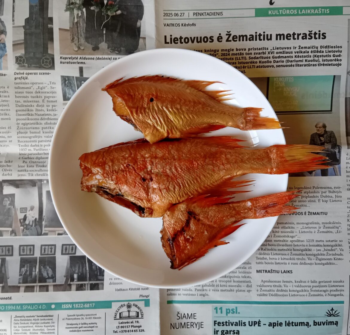 Lunch. Hot smoked redfish