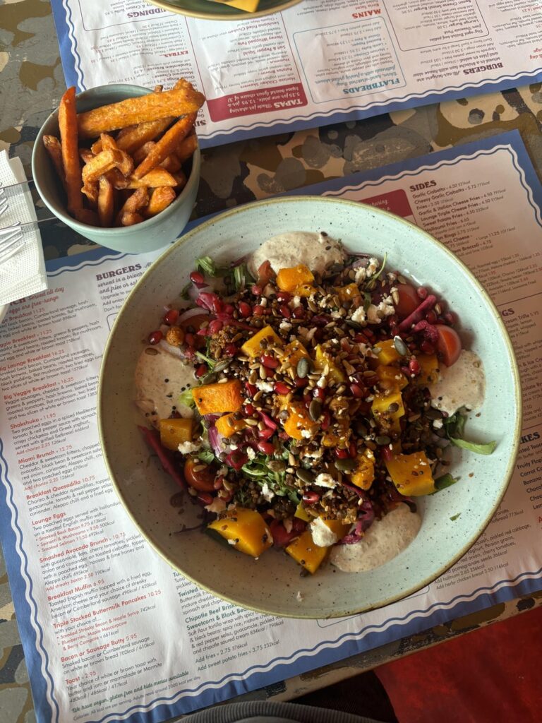 Super grain salad, the menu says 366?