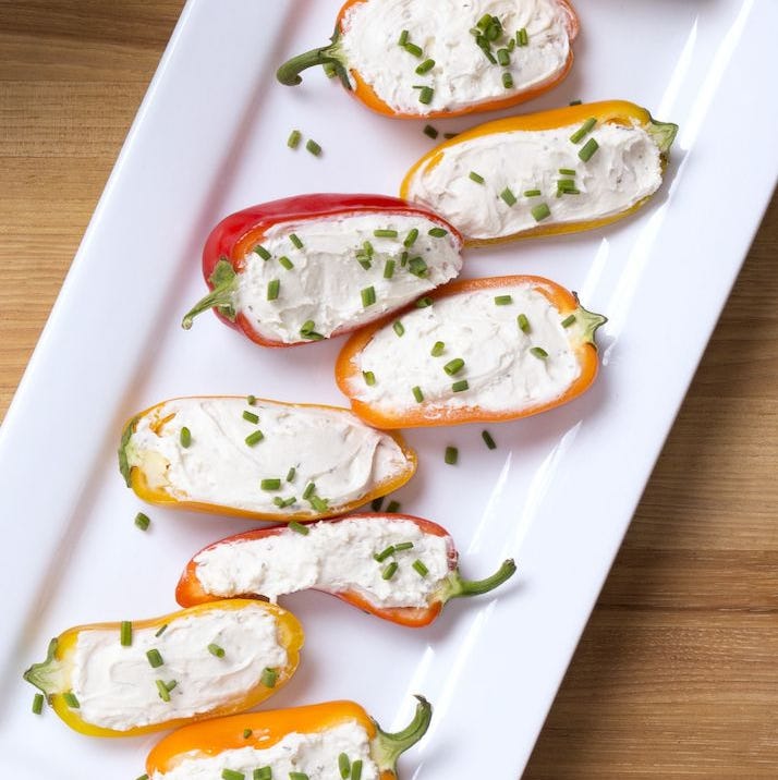 cheese stuffed baby peppers