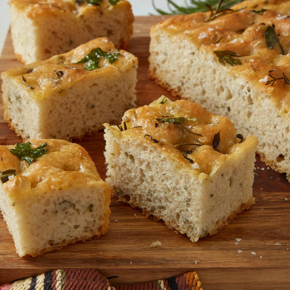 christmas dinner herb focaccia