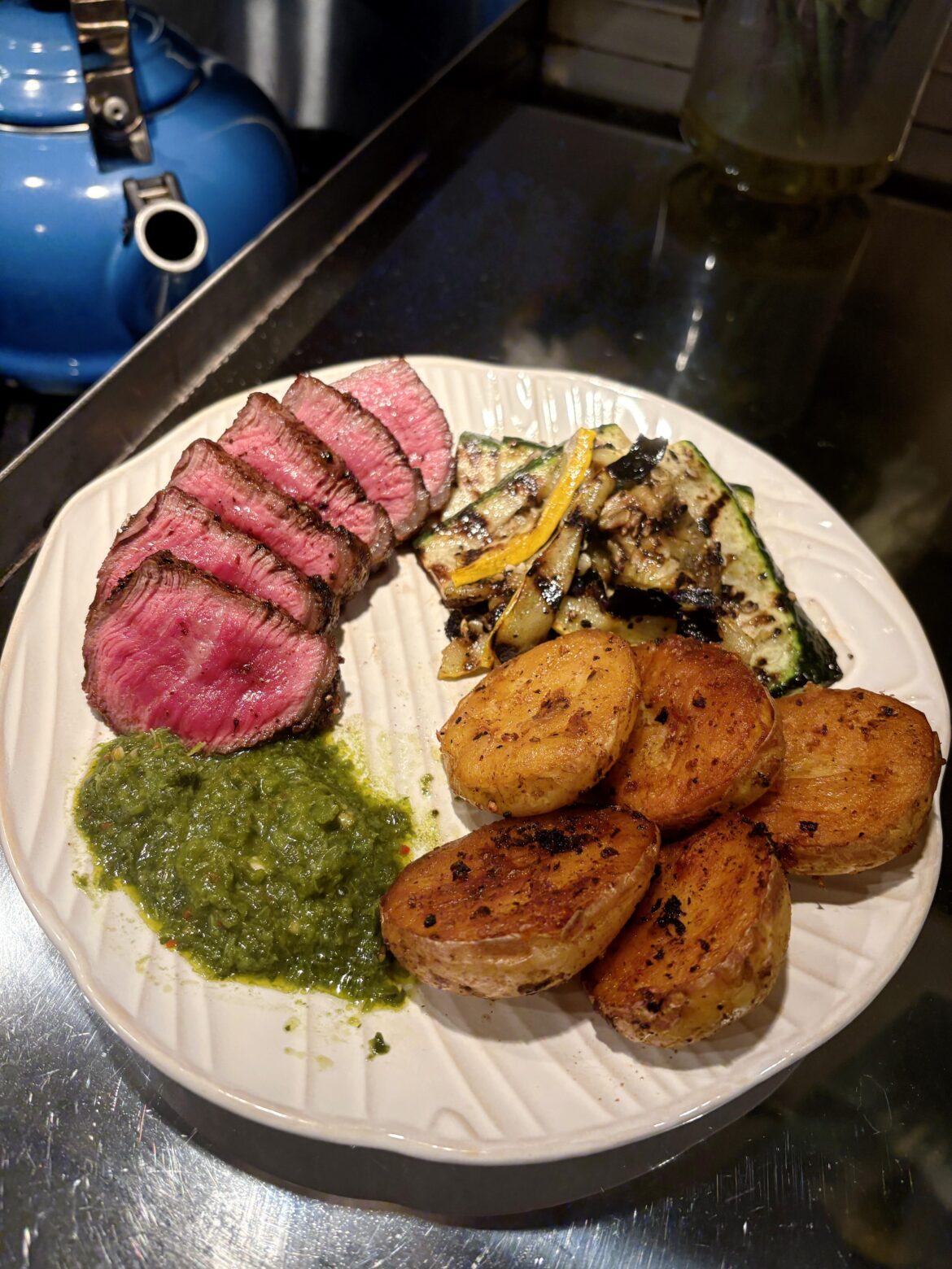 Took it off a minute too soon, still a great meal.