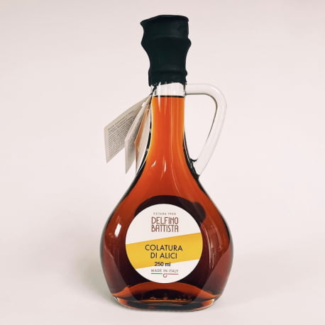 Colatura di Alici, a salty and intensely flavored anchovy sauce