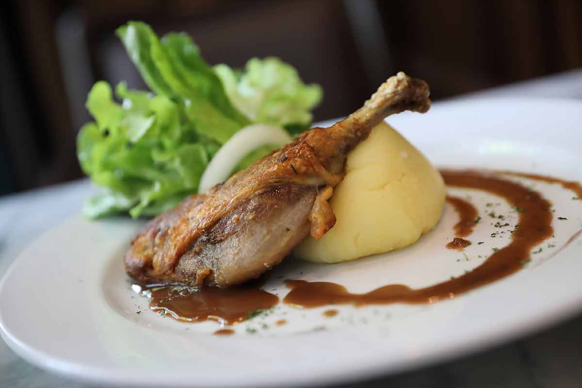 Confit De Canard , Duck Confit With Vegetable