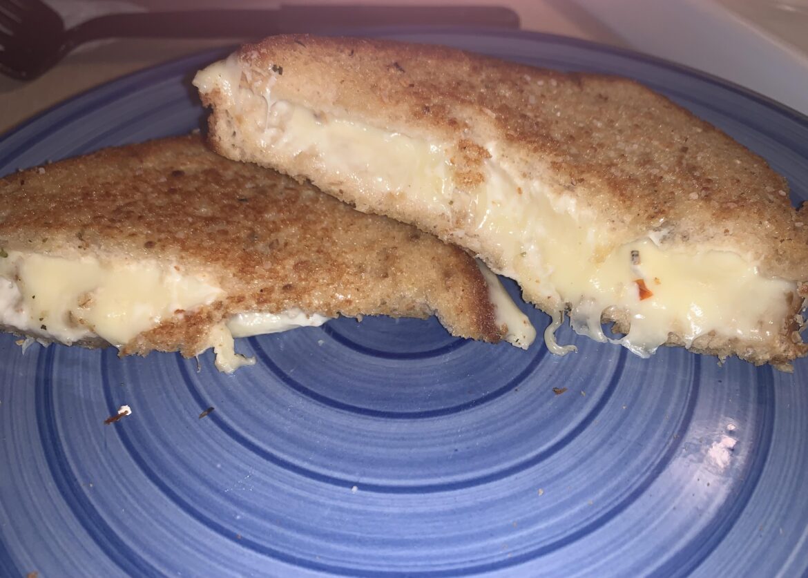 Pepperjack cheese, grilled