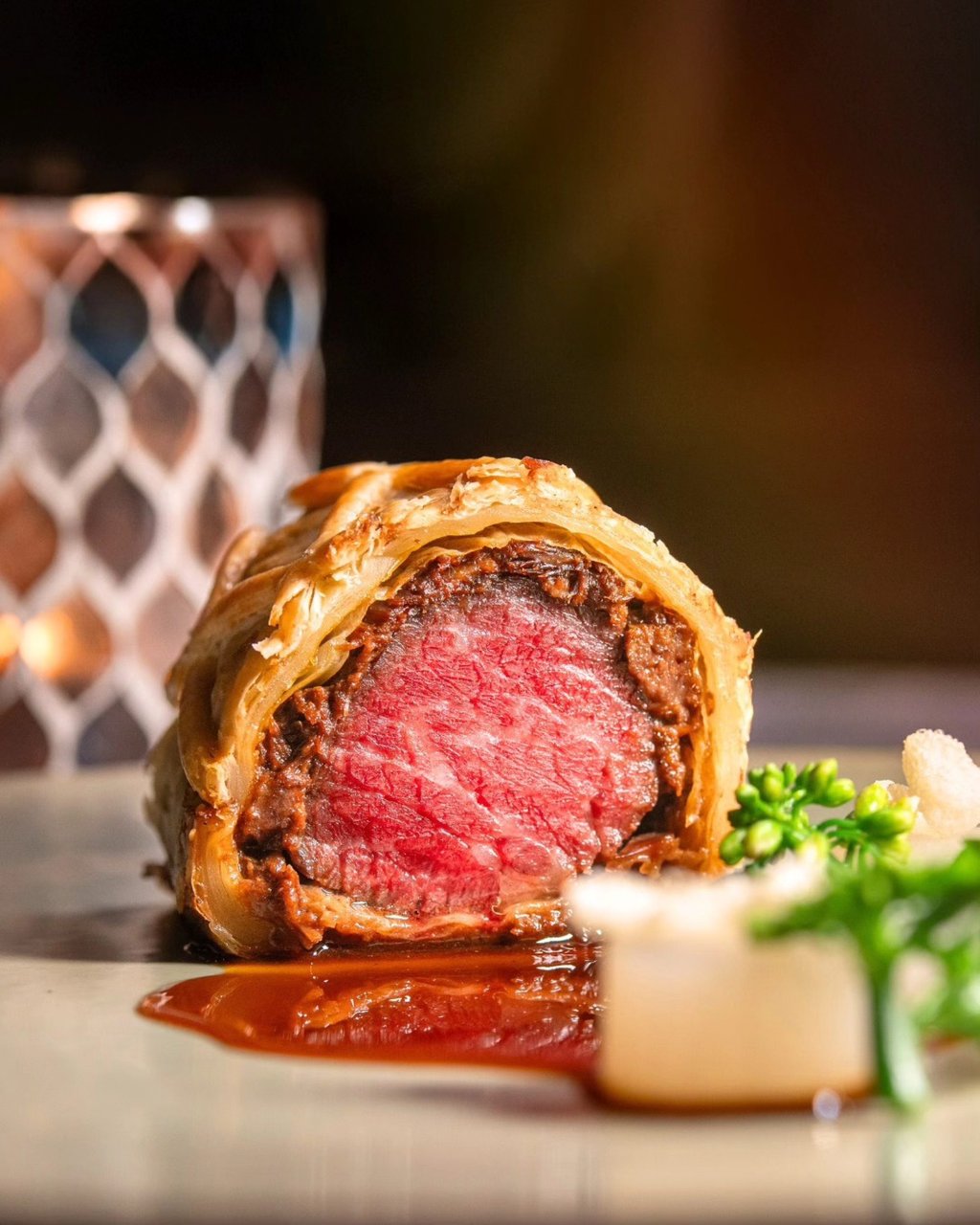 Wagyu Wellington stewed with chu hou, or fermented soy bean sauce, at Maison Es. Photo: Maison Es