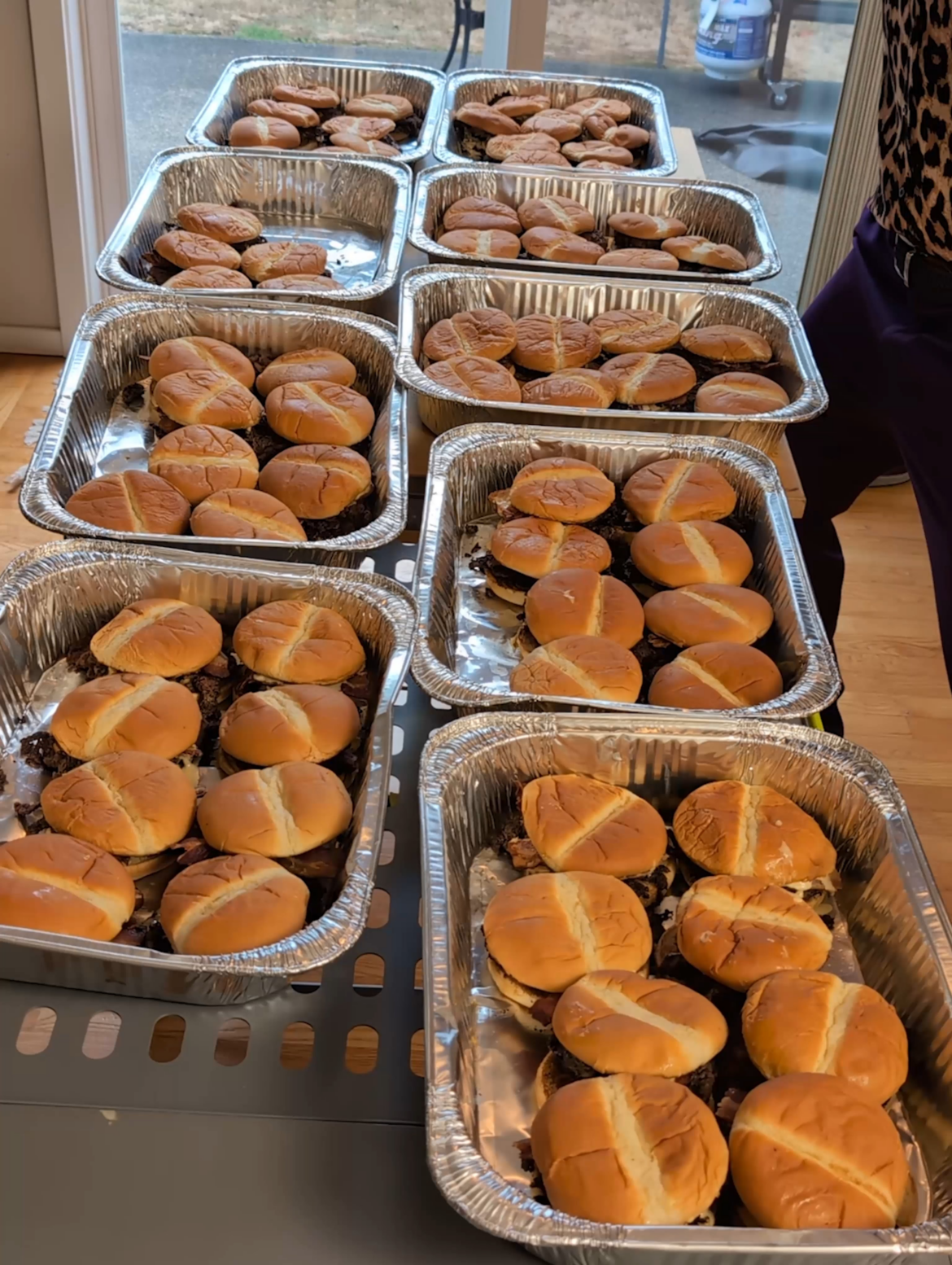 Last week I made 32 burgers. AS PROMISED, this week I made "64" BURGERS! ;) And if this post gets 128 upvotes, I don't KNOW what I'm gonna do! These burgers will be donated to patrons at my local food bank.