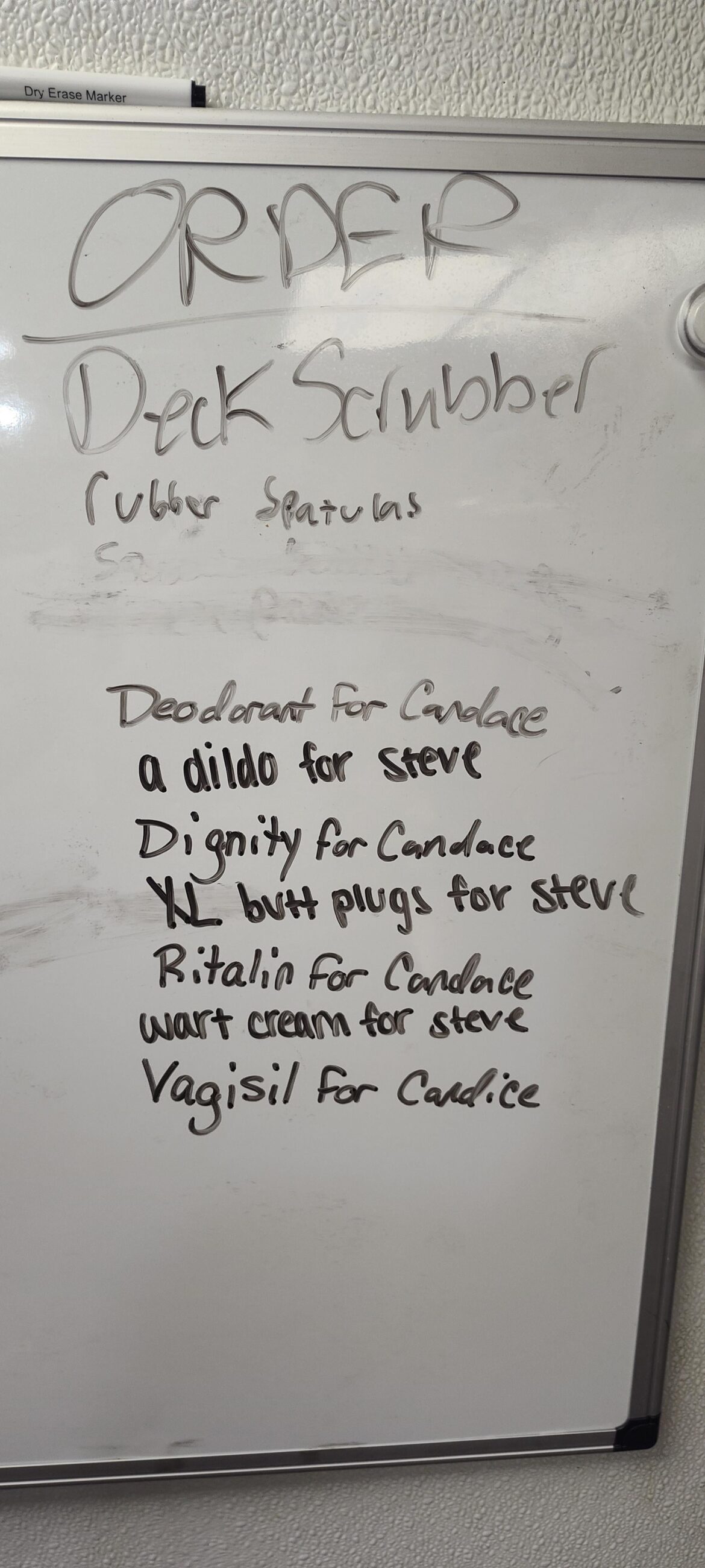 What's on your dry erase board