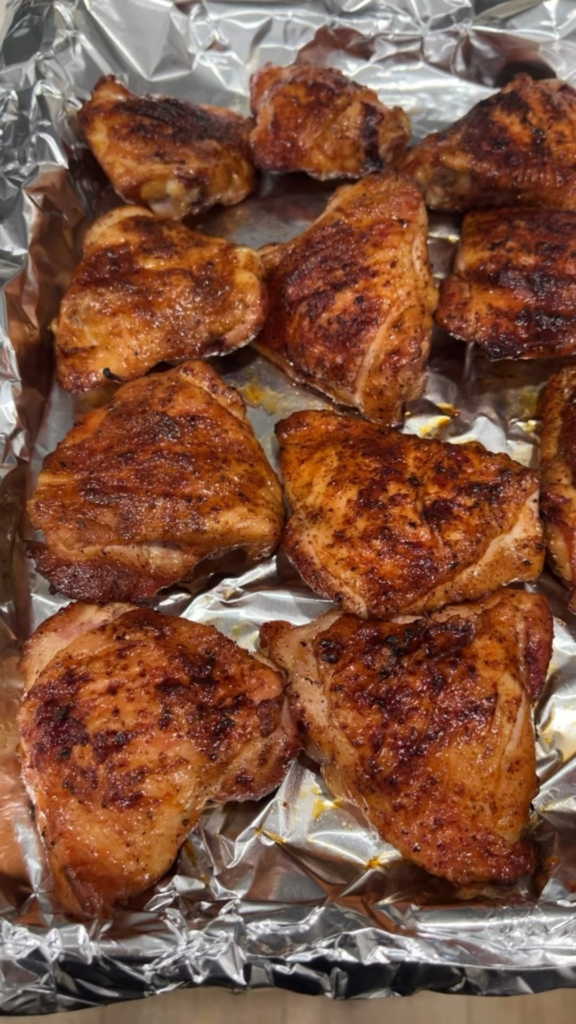 Smoked chicken thighs are criminally underrated