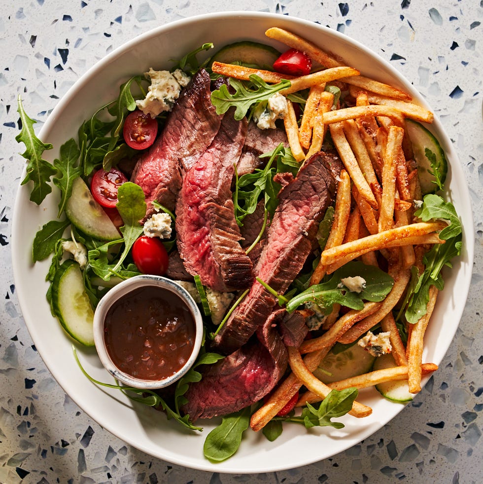 steak frites salad