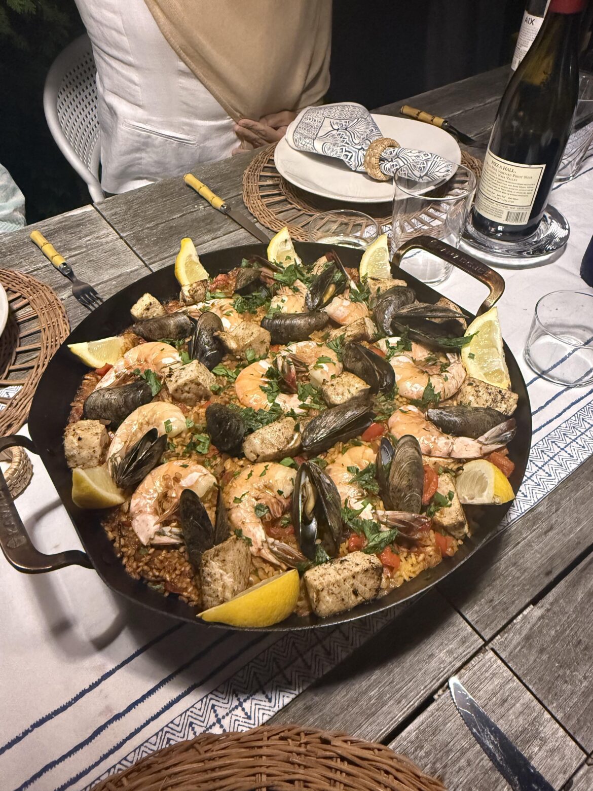 Seafood Paella with the KJ paella pan Seafood Paella with the KJ paella pan