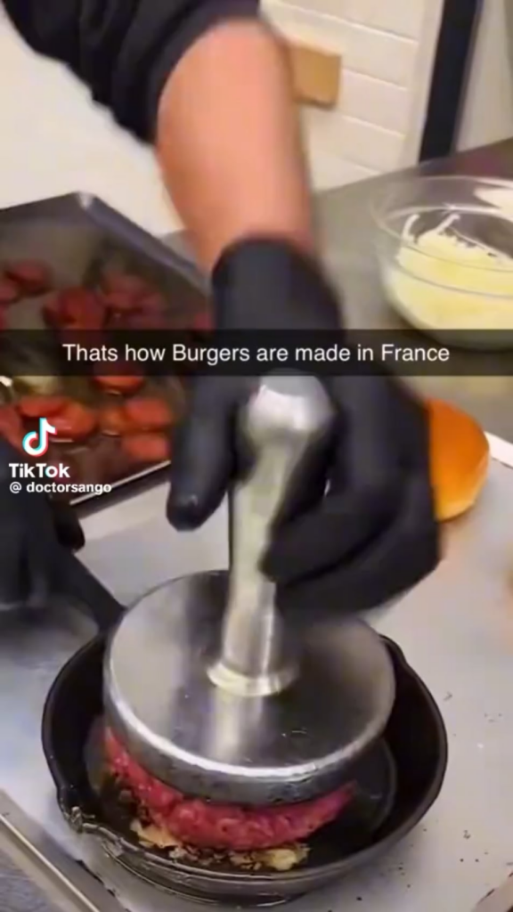 French fries are out of style. Time for French burgers