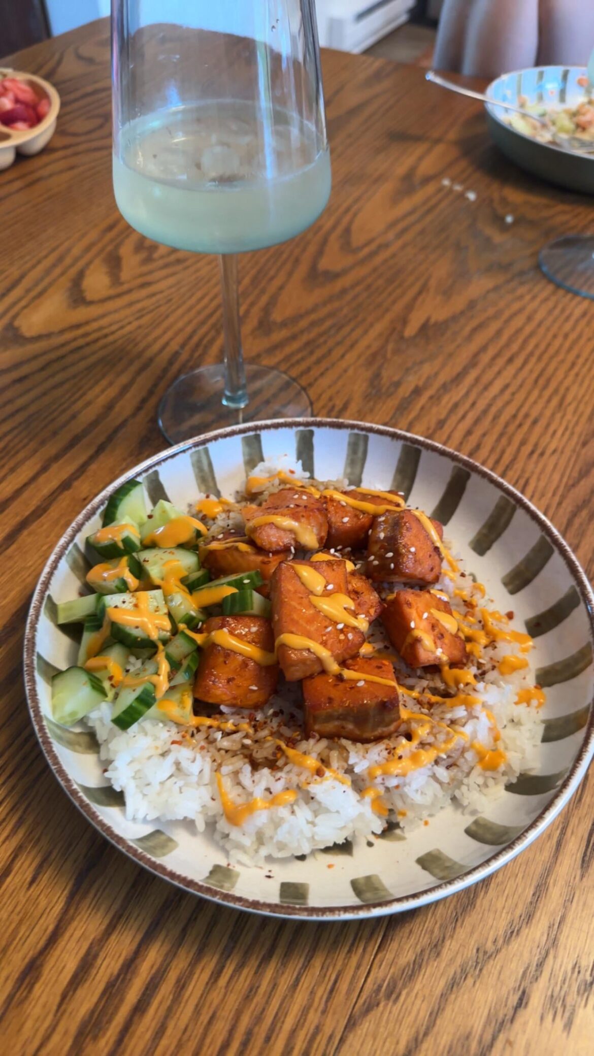 Idk about calling it seafood. But tonight’s salmon bowl was poppin