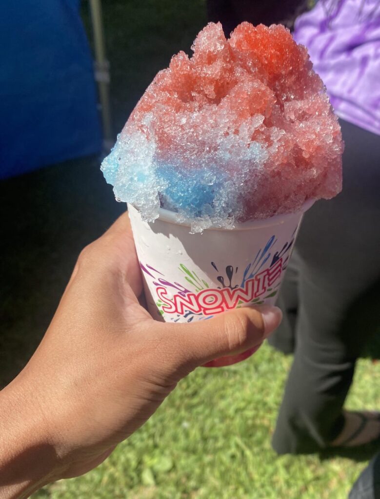 calories in what I ate in this snow cone?