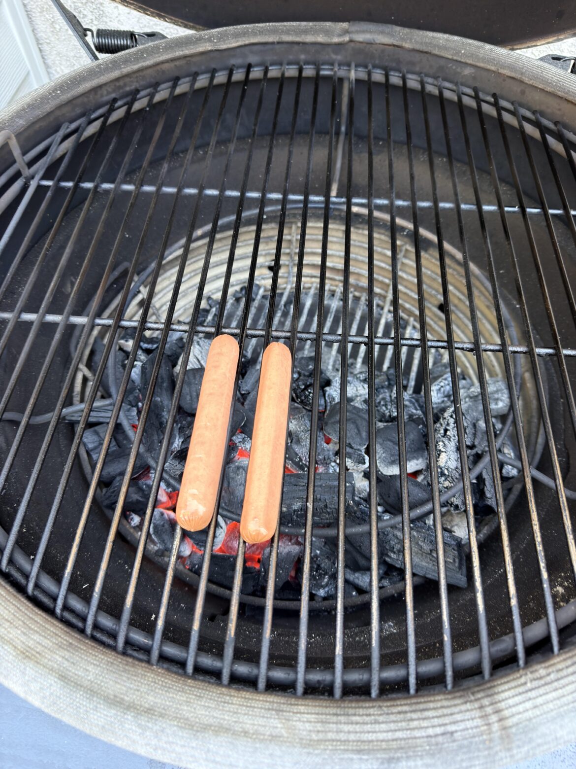 The great thing about the XL is that you can cook a lot of meat on it. Or not. The great thing about the XL is that you can cook a lot of meat on it. Or not.