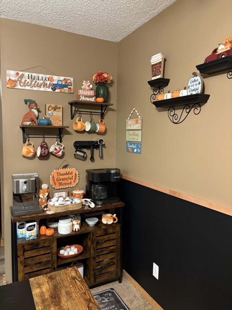 Fall coffee bar theme
