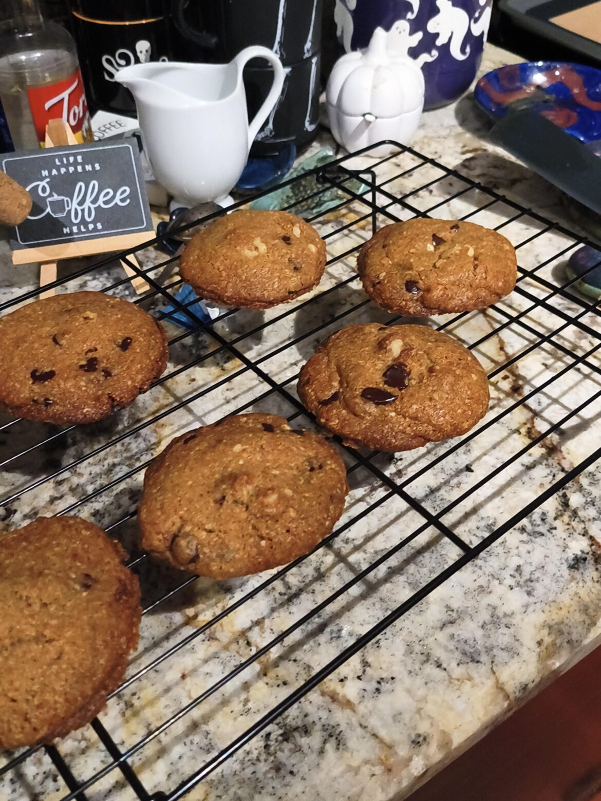 Sugar Free Chocolate Chip Walnut Cookies