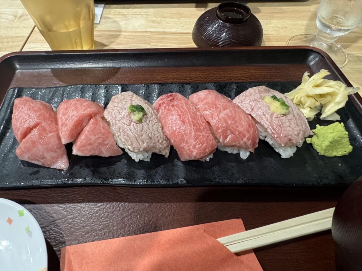 Sushi from a strip mall ~14$