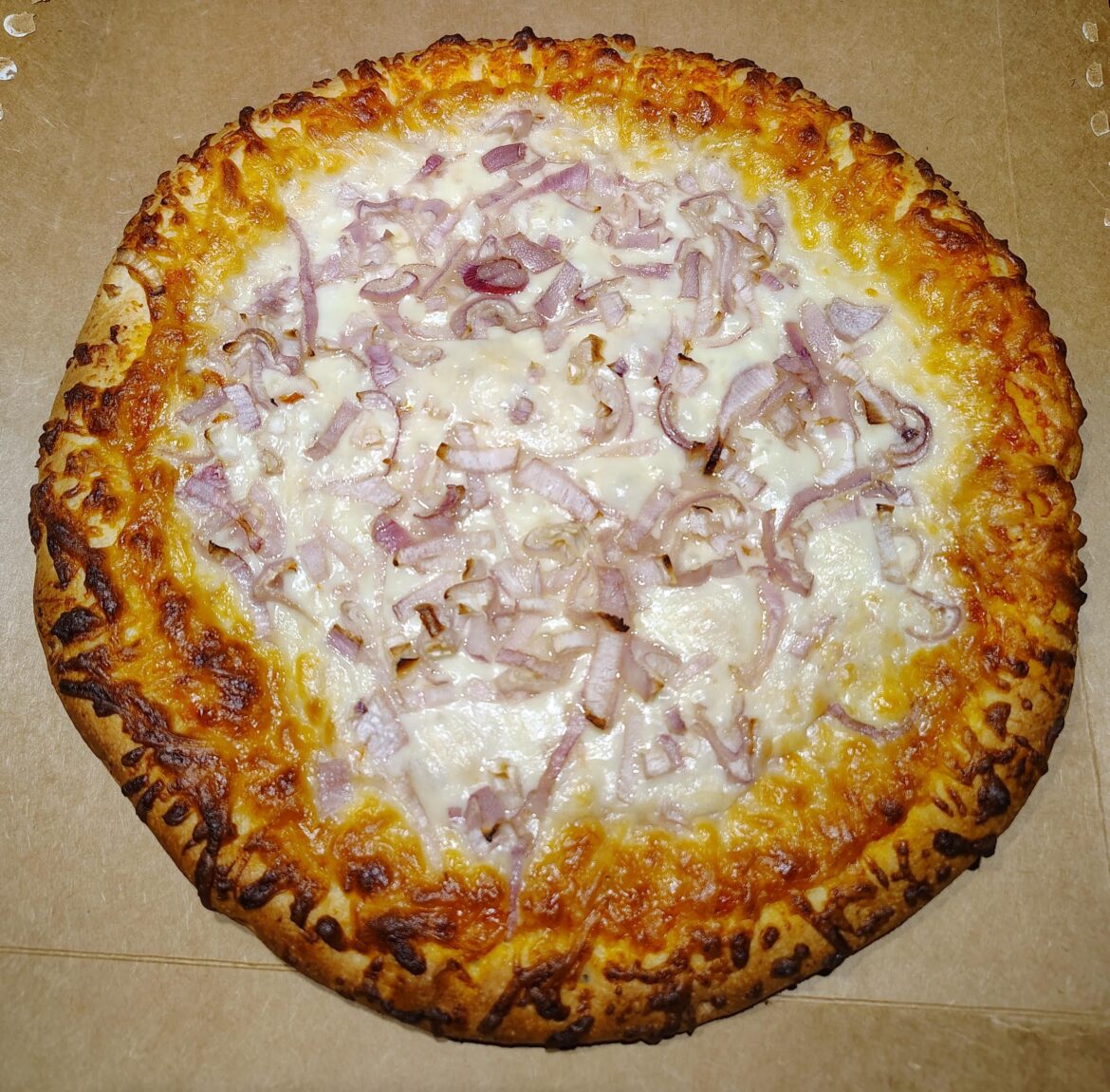 Dressed up a Digiorno with some shallot