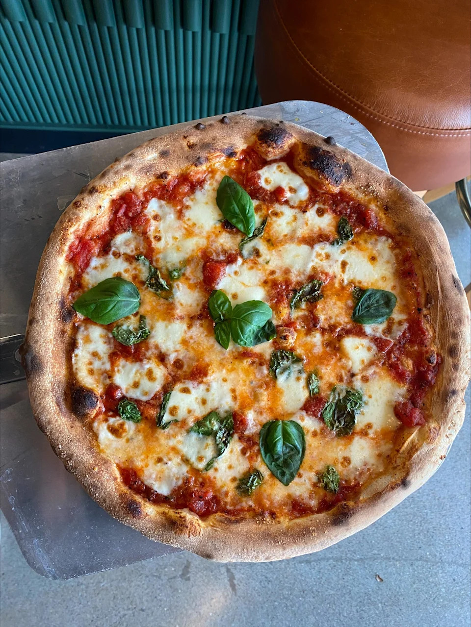 A sample pizza that will soon be served at Birdie's Pizza in St. Joseph.