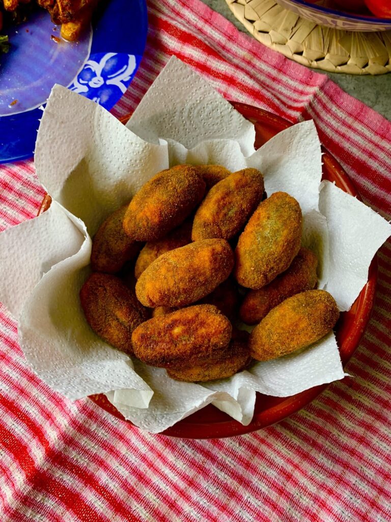 Homemade vegan spanish croquettes