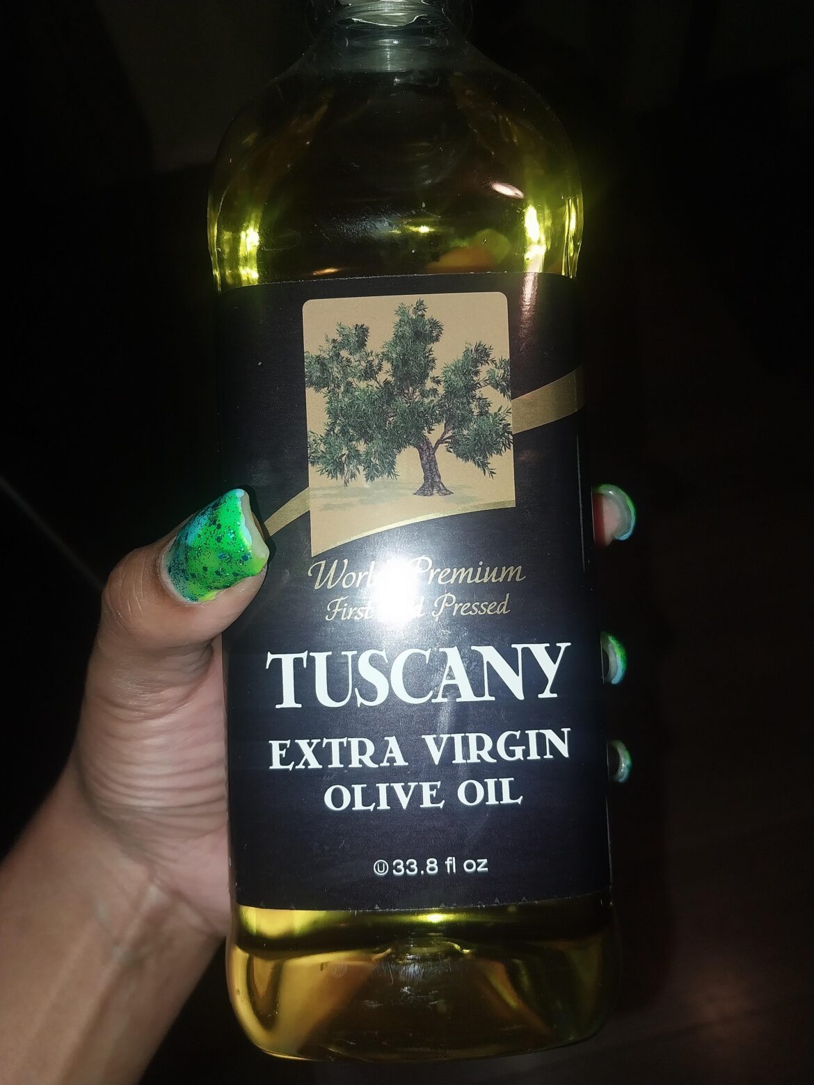 Why does Tuscany Olive Oil smell and taste like butt? Why does Tuscany Olive Oil smell and taste like butt?