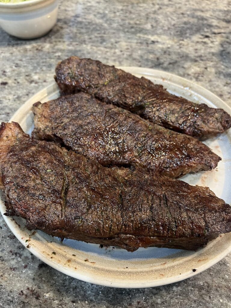 Just got a new grill had to cook some steaks