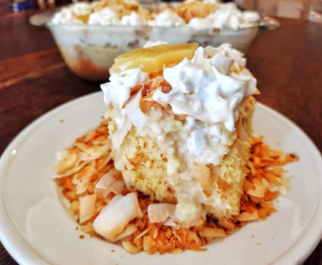 Vegan Tres Leches Cake 😋🍍🥥