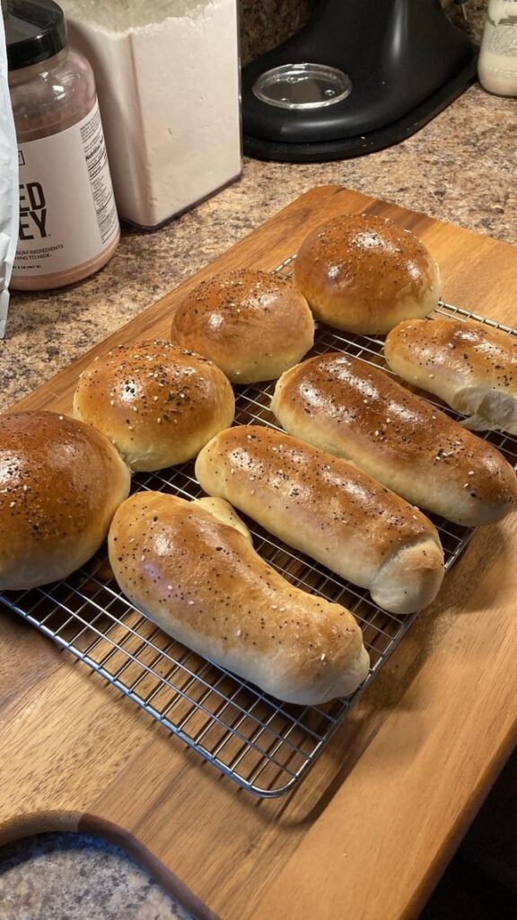 First crack at buns. The weather finally broke in my beloved city and it got me in the mood.