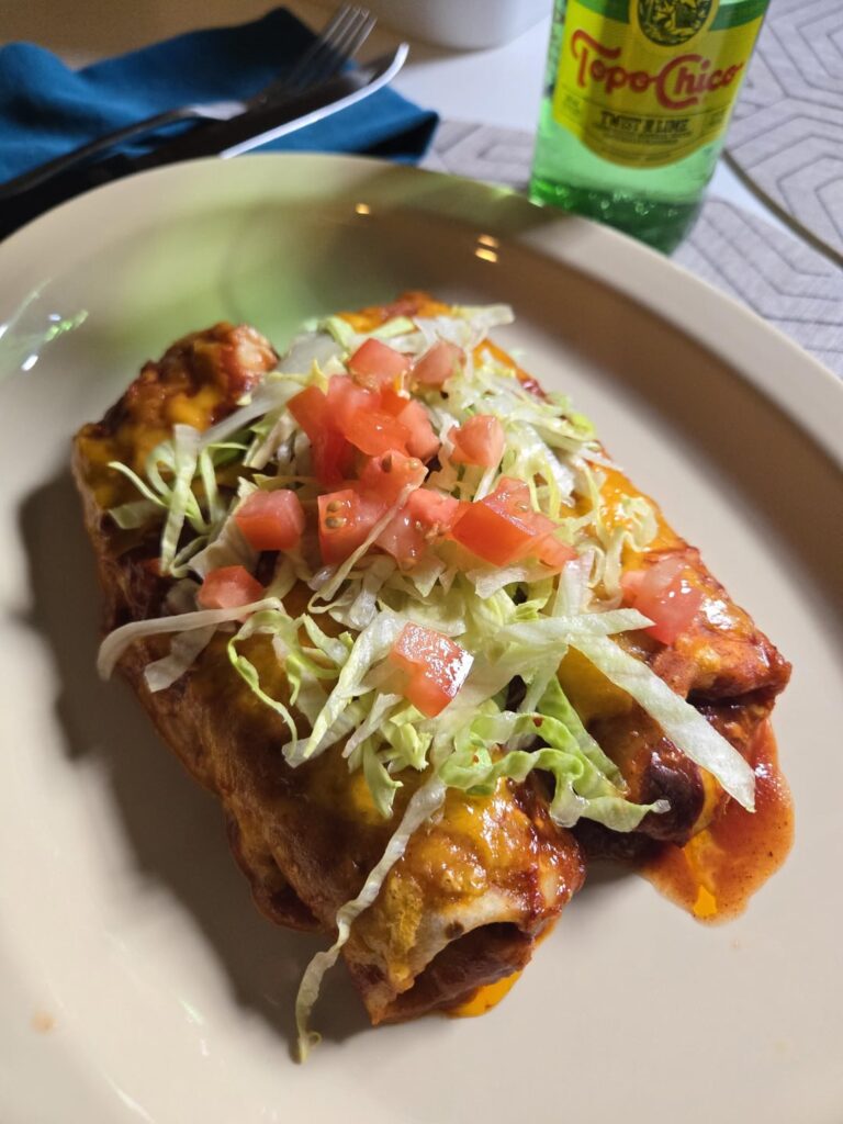 El Pato Beef and Cheese Enchiladas