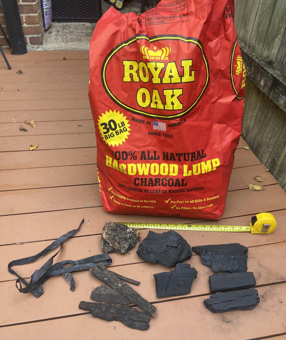 Is this normal? Items in Royal Oak charcoal Is this normal? Items in Royal Oak charcoal