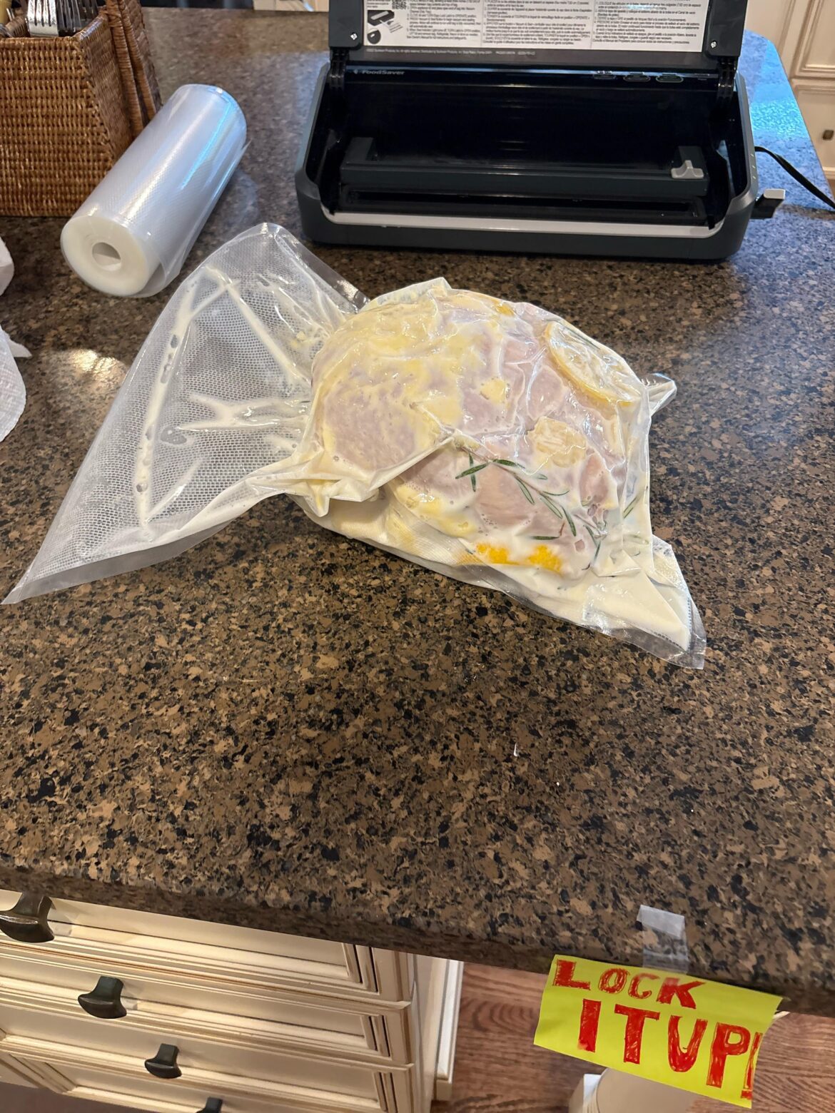 Sous vide-ing a whole frozen chicken in buttermilk Sous vide-ing a whole frozen chicken in buttermilk