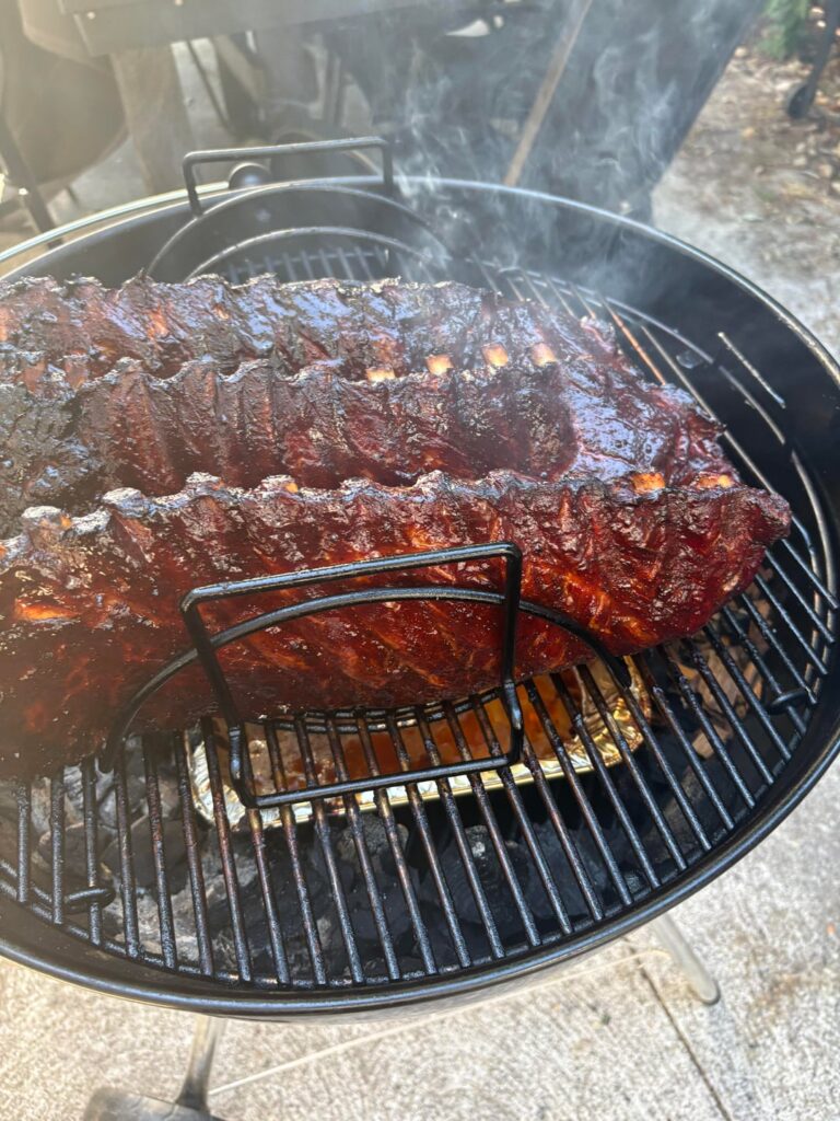 St. Louis Ribs on the kettle