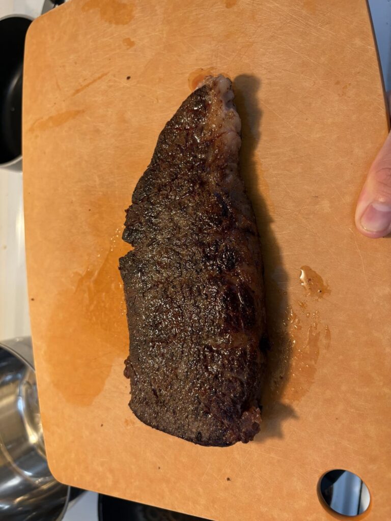 Decided to cook the insanely cheap chuck like a steak