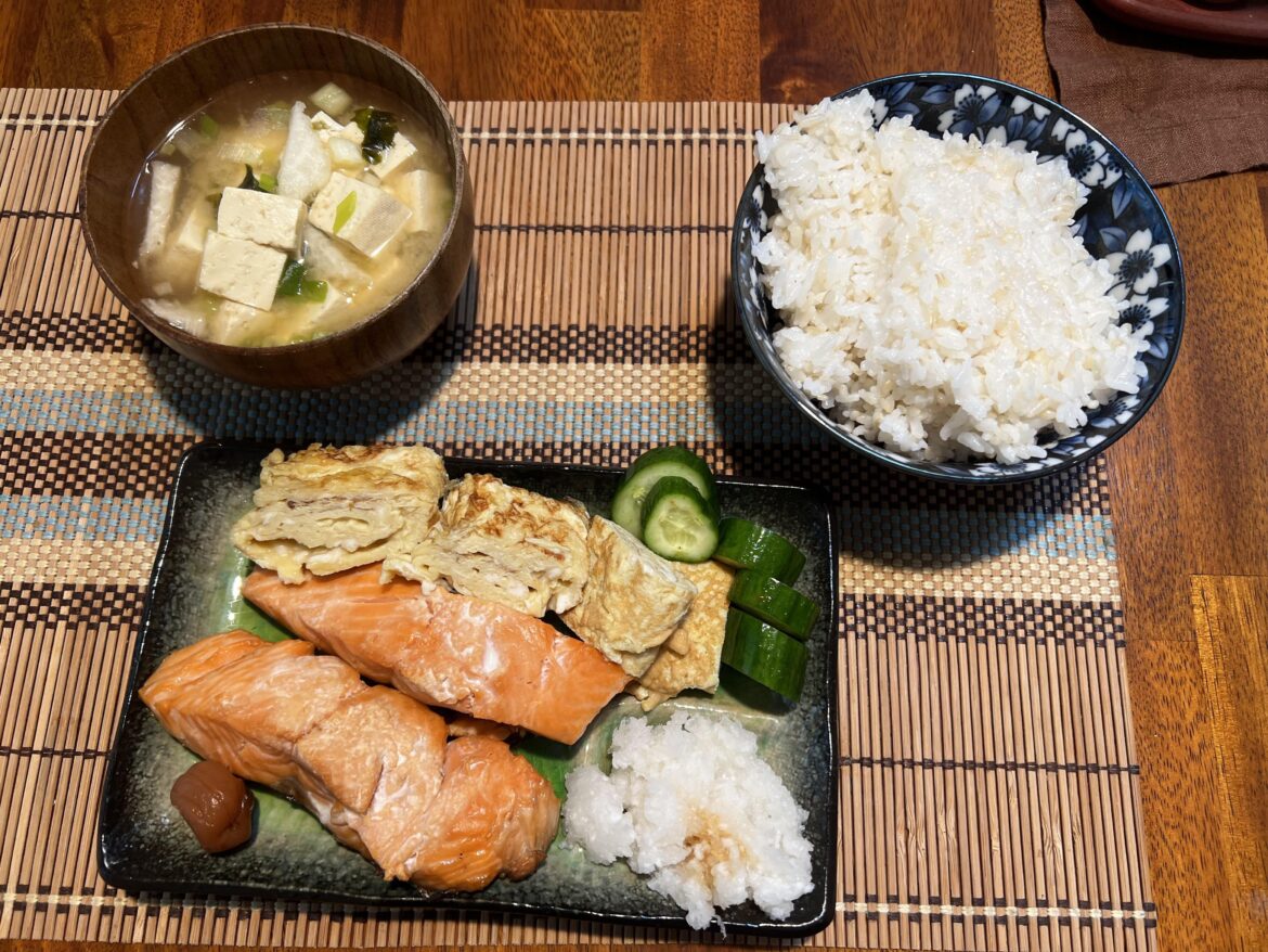Made breakfast the other morning with fresh-caught King Salmon by my brother.
