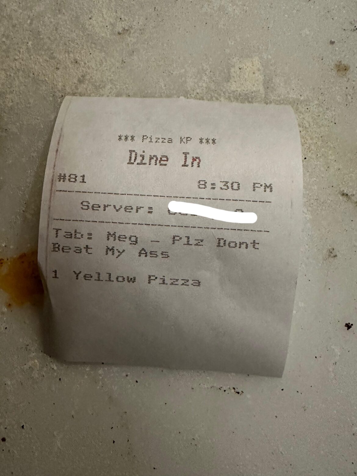 Got railed so bad on pizza tonight and a co worker ordered a pizza for themselves in the middle of it.