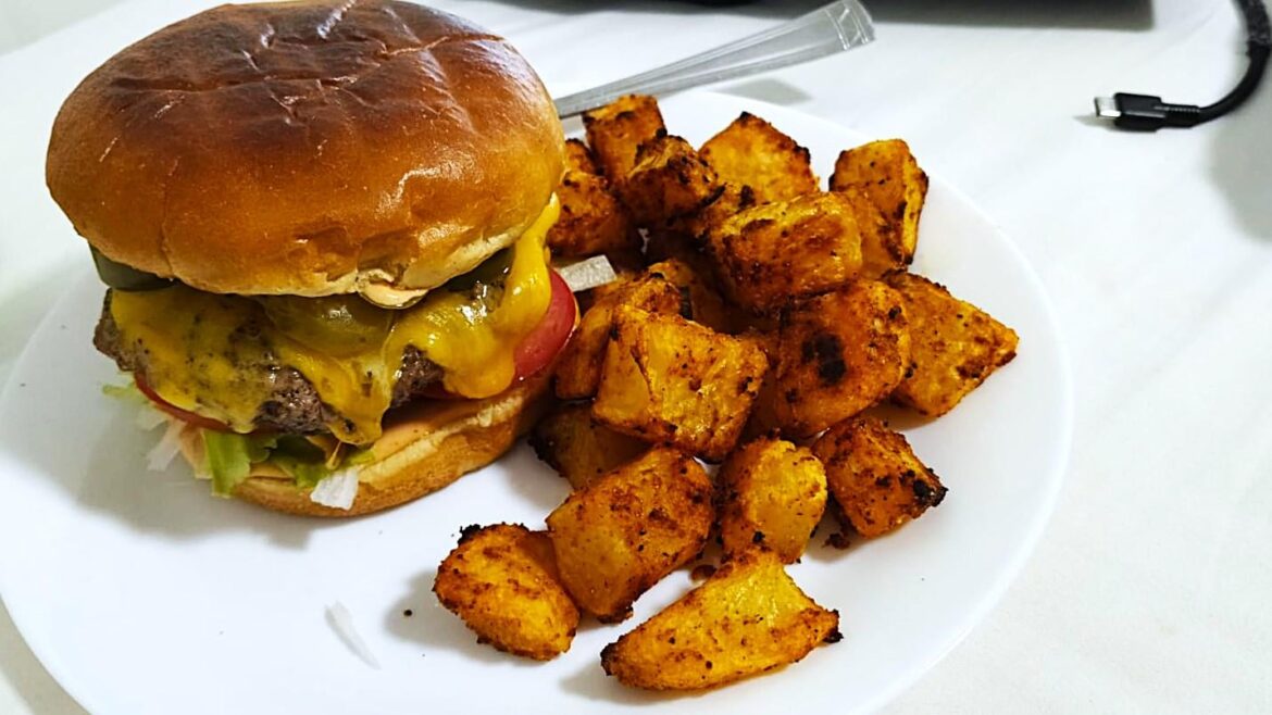 My vision of nice homemade burger